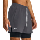 2 in 1 Dual Shorts with Inner Compression