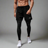 2 in 1 Active Dual Pants with Inner Compression