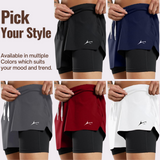 2 in 1 Dual Shorts with Inner Compression