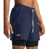 2 in 1 Dual Shorts with Inner Compression