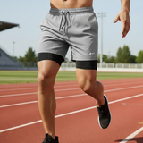 Apex Dual Shorts with Concealed Pockets & Towel Holder