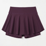Flare Skorts with Inside Tights | Plum Wine