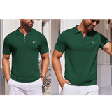 Q-Zip Polo T-Shirt with Quarter Zip