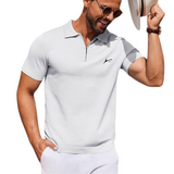 Q-Zip Polo T-Shirt with Quarter Zip