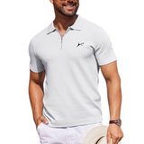 Q-Zip Polo T-Shirt with Quarter Zip