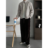 Pack of 2 Old Money Stand Up Collar Sweatshirt Zip-Up