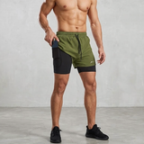 Apex Dual Shorts with Concealed Pockets & Towel Holder