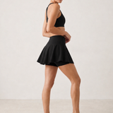 Flare Skorts with Inside Tights | Black