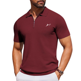 Q-Zip Polo T-Shirt with Quarter Zip