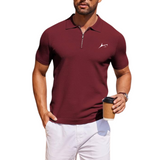 Q-Zip Polo T-Shirt with Quarter Zip