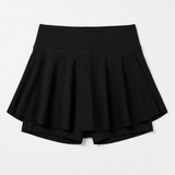 Flare Skorts with Inside Tights | Black