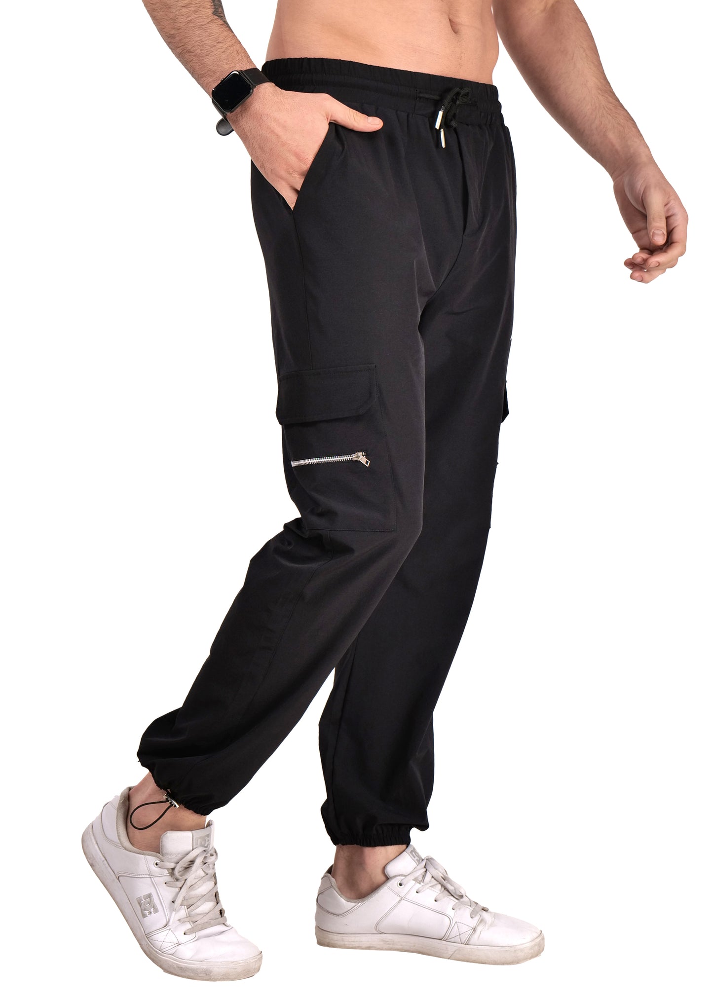 Select Odyssey Cargo Joggers Everyday Activewear Classic Black