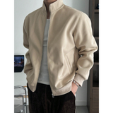 Old Money Stand Up Collar Sweatshirt Zip-Up | Timeless Essential