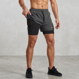 Apex Dual Shorts with Concealed Pockets & Towel Holder