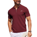 Q-Zip Polo T-Shirt with Quarter Zip