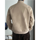 Old Money Stand Up Collar Sweatshirt Zip-Up | Timeless Essential