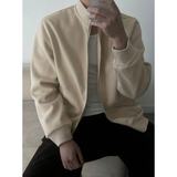 Old Money Stand Up Collar Sweatshirt Zip-Up | Timeless Essential