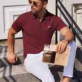 Q-Zip Polo T-Shirt with Quarter Zip