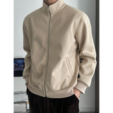 Old Money Stand Up Collar Sweatshirt Zip-Up | Timeless Essential