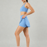 Flare Skorts with Inside Tights | Powder Blue