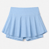 Flare Skorts with Inside Tights | Powder Blue