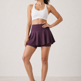 Flare Skorts with Inside Tights | Plum Wine