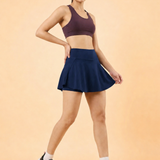 Flare Skorts with Inside Tights | Midnight Blue