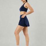 Flare Skorts with Inside Tights | Midnight Blue