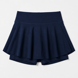 Flare Skorts with Inside Tights | Midnight Blue