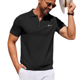 Q-Zip Polo T-Shirt with Quarter Zip