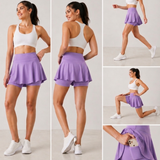 Flare Skorts with Inside Tights | Lavender