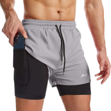 Apex Dual Shorts with Concealed Pockets & Towel Holder