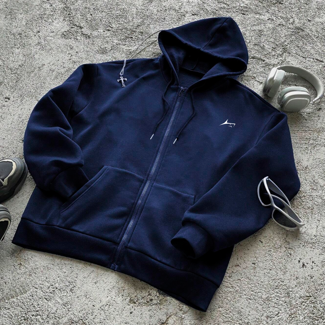 Fleece Zip Up Hoodie | Comfort Sweatshirt