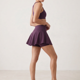 Flare Skorts with Inside Tights | Plum Wine