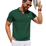 Q-Zip Polo T-Shirt with Quarter Zip