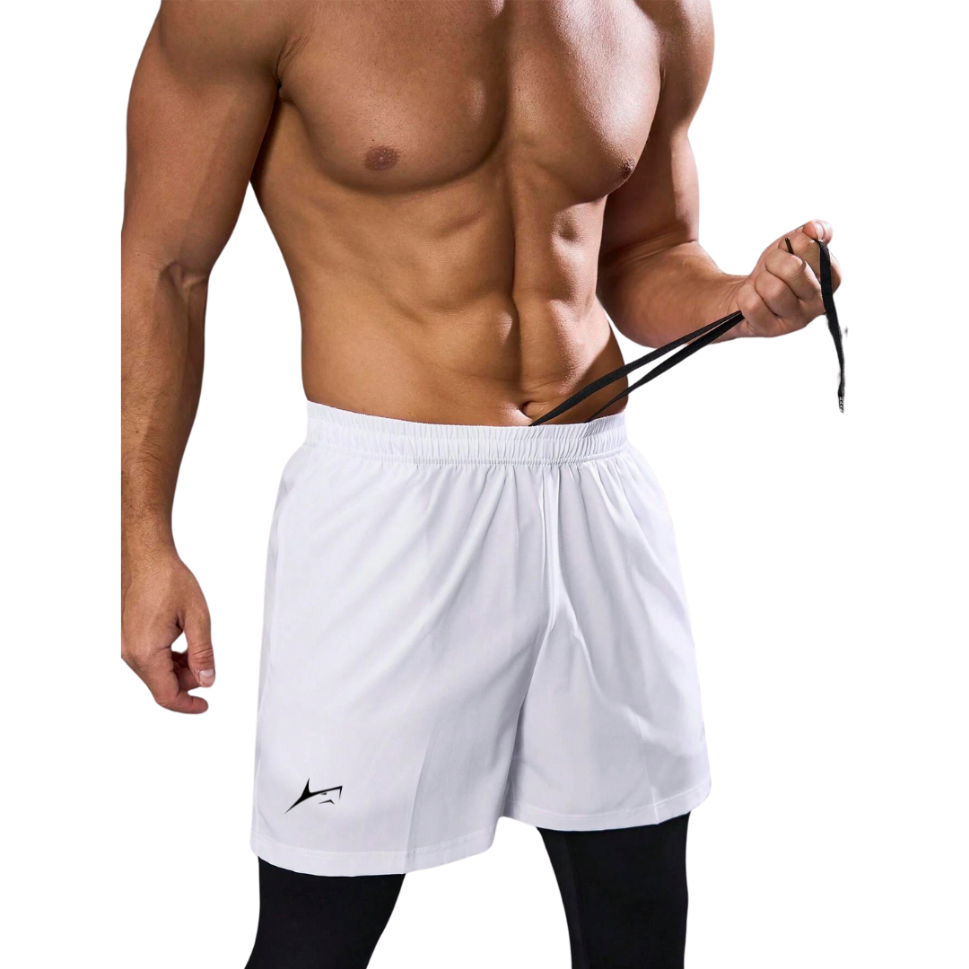Men Inner Pants 2 in 1 Active Dual Pants with Inner Compression – Prosharx