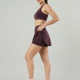 Flare Skorts with Inside Tights | Plum Wine
