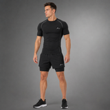 Combo Co-ord Set of Classic Compression T-Shirt & Apex Dual Short