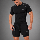 Combo Co-ord Set of Classic Compression T-Shirt & Apex Dual Short