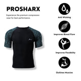 Classic Carbon Fiber Compression Tights Half Sleeves