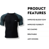 Classic Carbon Fiber Compression Tights Half Sleeves